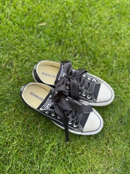 Luxusní, černé tenisky Converse s kamínky Swarovski - 18