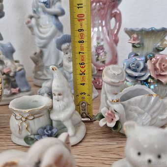 Porcelánové sošky a vázičky mix - 18