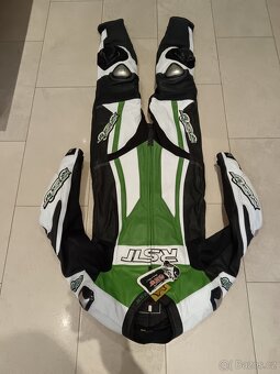 RST-Pánská kožená moto kombinéza, jednodílná - 18