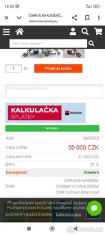 Elektrický chopper Cobra 3 - 18