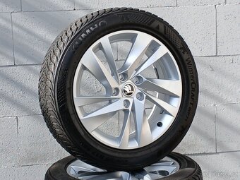 Zánovní zimní orig alu Škoda Octavia IV 205/55/17 vzorek 8mm - 18