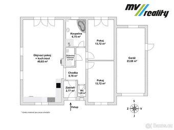 Všechlapy, prodej rodinného domu 3+kk - 90m2, pozemek 575, o - 18