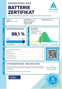 Tesla Model 3 DUAL MOTOR PERFORMANCE AWD 377 kW SOH 88,1% - 18