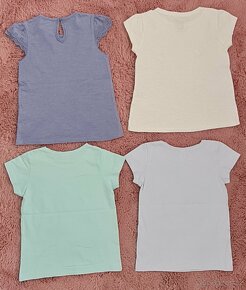4 dívčí trička C&A, dopodopo girls vel. 122 - 18