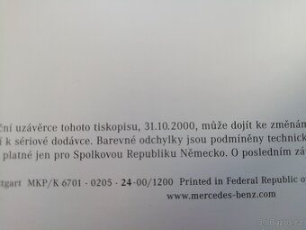 Mercedes C W203 kombi - CZ katalog 2000 - doprava v ceně - 18