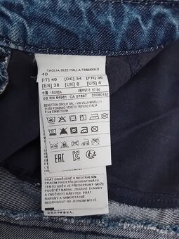 Benetton dámské lehké džínové kalhoty vel. S - 18