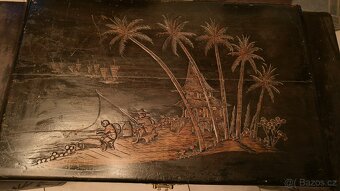 Stará truhla asijský motiv - 18