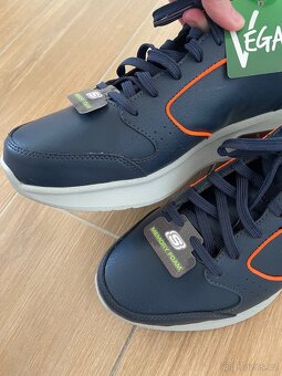 Nové pánské modré letní boty / tenisky zn. Skechers - 18