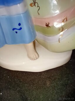 Tančící dívky. ROYAL DUX- ART-DECO sig. ELLY STROBACH - 18