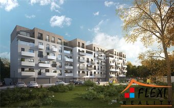 Pronájem bytu 2+kk  s balkónem, 59 m2 a parkovacím stáním v  - 18