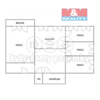 Prodej bytu 4+1, 85 m², Obrnice, ul. Nová výstavba - 18