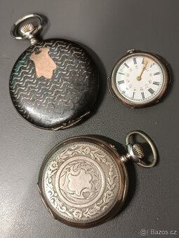 PRO SKUTEČNÉ SBĚRATELÉ 3 X STAROŽITNÉ KAPESNÍ HODINKY👍👍👍 - 18