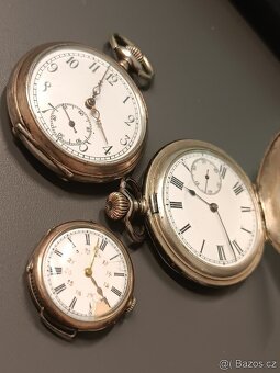 PRO SKUTEČNÉ SBĚRATELÉ 3 X STAROŽITNÉ KAPESNÍ HODINKY👍👍👍 - 18