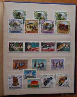 Album modrý + známky Mongolsko - 18