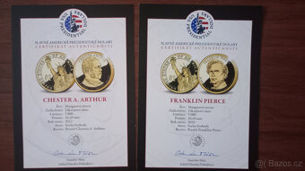 34 prezidentských dolarů – luxusní zlatá sada - 18