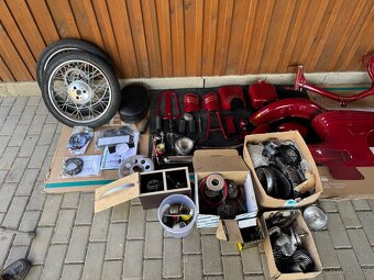 Jawa 555 díly komplet TOP, nove kola, vybrus, lakovani - 18