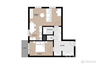 Byt 2+kk o ploše 59 m2 - Praha, Kobylisy - 18