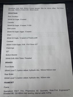 Horské karbonové kolo Specialized Epic Hardtail - 18