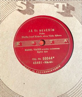 STAROŽITNÉ ORIGINÁLNÍ GRAMOFONOVÉ DESKY VŠE 1499 Kč - 18