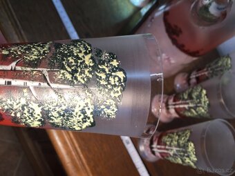 džbán a šest sklenic malovaná souprava - 18