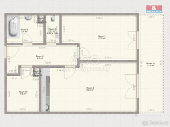 Pronájem bytu 2+kk, 66 m², Plzeň, ul. Safírová - 18