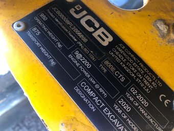 Prodám minibagr JCB 8008 CTS - 18