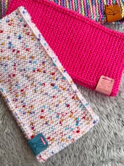 Dětské/dívčí pletené NOVÉ čelenky - 18