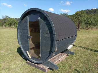 Sauna Marivox, venkovní finská sauna,barelová zahradní sauna - 18