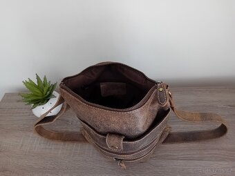 Vera Pelle crossbody taška kožená unisex - 18