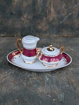 Vintage - Porcelánový moka set, Horní Slavkov. - 18