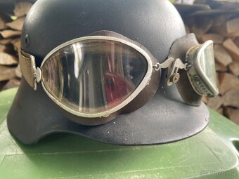 Německá helma,ww2,batoh,celta,maska,brýle,opasek - 18