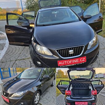 SEAT IBIZA 1,2 8v 2011 KLIMATIZACE,ALU KOLA, ČERNÁ PERLEŤ ME - 18