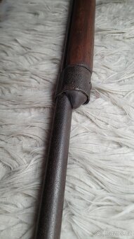 Cvičná puška na Šerm bodákem + učebnice + medaile - 18