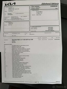 Prodám Kia Sportage model 2024, 1,6 T-GDI, výbava TOP, 1. ma - 18