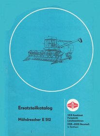 Návod k obsluze kombajn Fortschritt E 516 - 18
