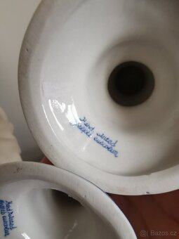 2 porcelánové svícny Delft - 18
