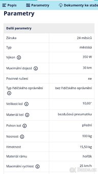 Elektrická koloběžka APRILIA eSR1 - 18