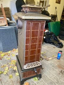 Litinová historická kamna Maják automat 111 Originál stav - 18