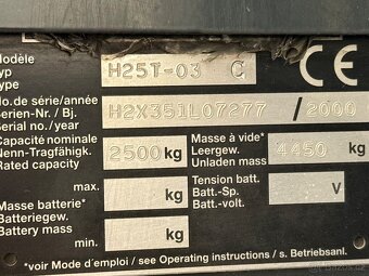 VZV  Linde H25T plyn - 18