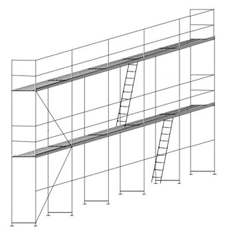 Lešení orig Layher blitz 73cca 100m2 - prodám - 18