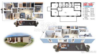 Úsporná novostavba RD, 121 m², Chlístovice - Pivnisko - 18