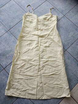 Letní, společenské, lněné, elastické, flitrové-vel. S, M - 18