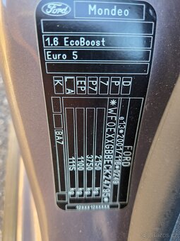 PRODÁM FORD MONDEO 1,6 ECOBOOST 2013 PÚVOD ČR, - 18
