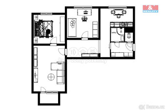 Prodej bytu 3+1, 71 m², Jindřichův Hradec, ul. Kosmonautů - 18
