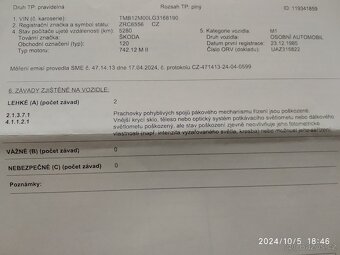 Škoda 120L, rok výroby 1985, 1. majitel, garážovaná - 18
