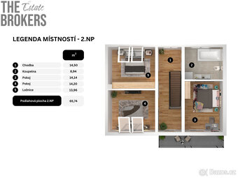 Prodej řadového domu, 145 m2, garáž, pozemek 385 m2, Bylany  - 18