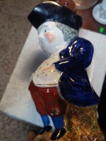 Starožitný keramický glazurovaný džbán - 18