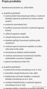 Kočárek Jedo Koda dvojkombinace - 18
