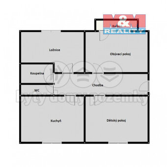 Prodej bytu 3+1, 74 m², Teplice, ul. Pod hvězdárnou - 18