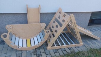 Barevná montessori houpačka - duha - 18